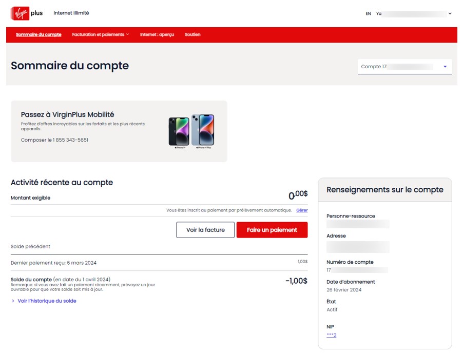 Accessing for My internet - Login