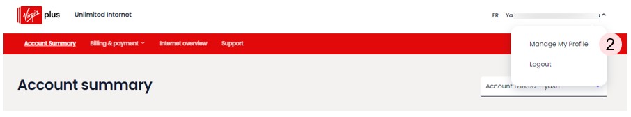Managing Account Profile - Manage my Profile