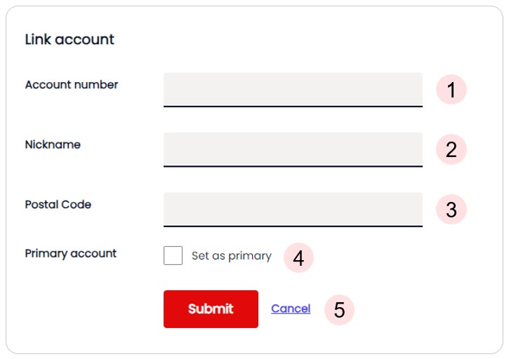 Managing Account Profile - Add Account